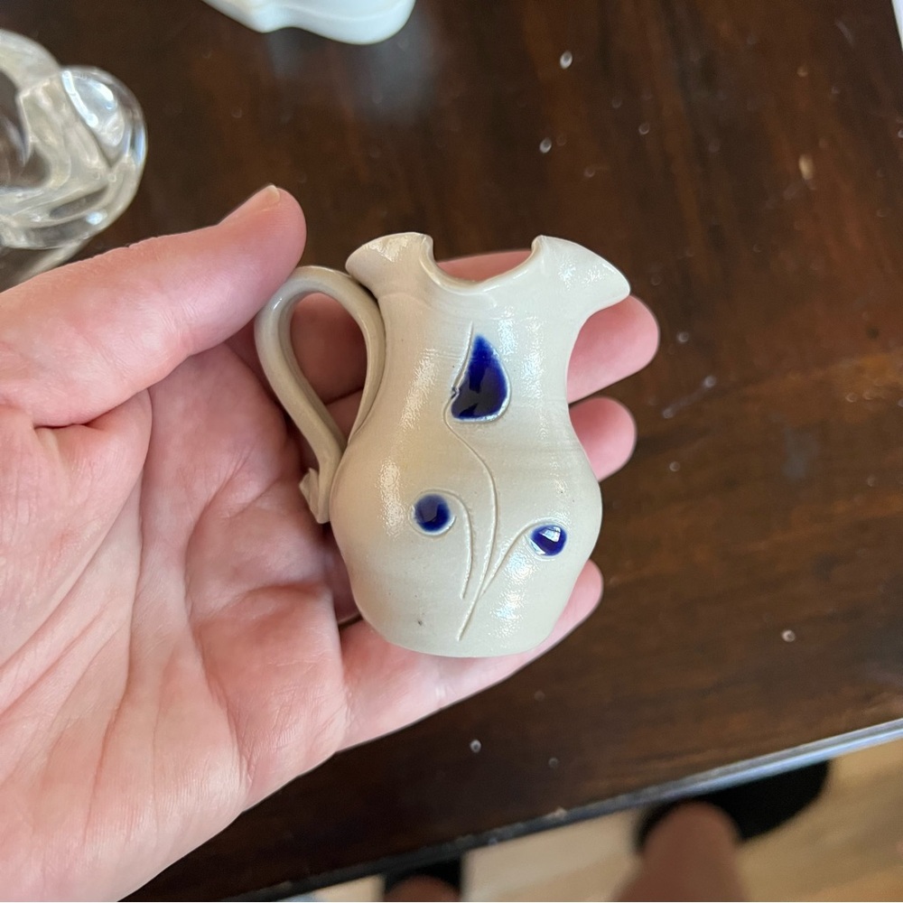 Williamsburg Pottery vintage mini pitcher